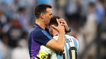 Scaloni: “Disfrutemos a Messi porque juega para el que le gusta el fútbol”